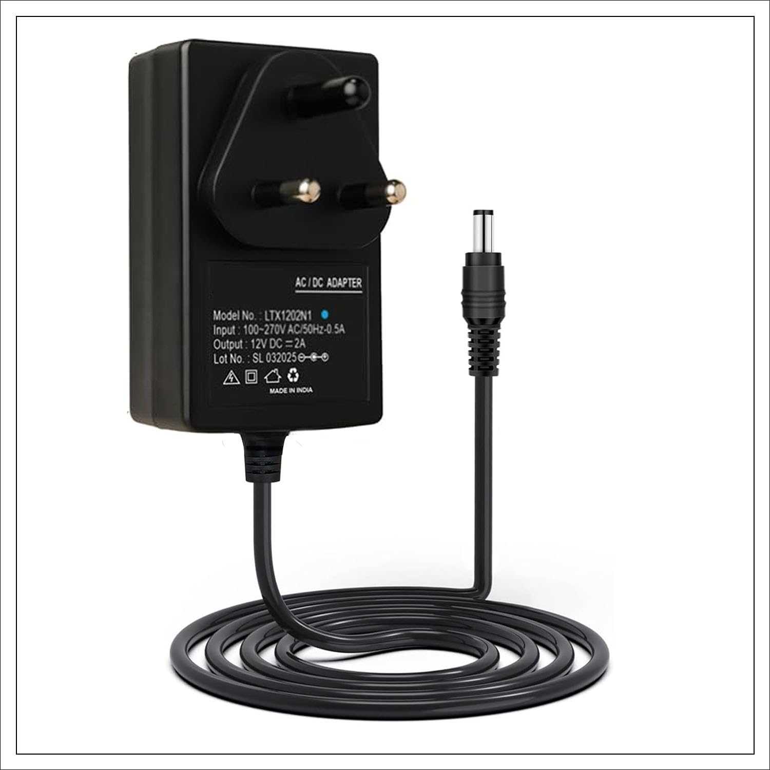 12V 2A DC Power Adapter with 5.5mm Jack | 100-240V AC to 12V SMPS Charger | Compatible with CCTV Camera, LED Strip, LCD Monitor, TV, Router, Set Top Box & Broadband Devices-image-18