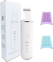 Prismpicks Facial Skin Scrubber for Wet Skin | Blackhead Remover with 4 Modes | Ultrasonic Pore Cleaning | Portable & Rechargeable | 2 Silicone Covers with one Microfibre Face Towel