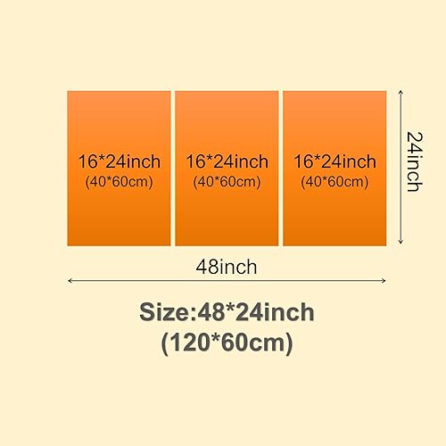 Vista 9 de 3 paneles de lienzo impreso para decoración de pared, pinturas en lienzo, arte de pared, 3 piezas, pelota de golf, pósteres para decoración