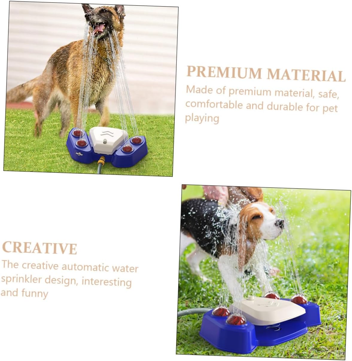Pet Funny Water Fountain and Shower Spray Toy Multifunctional Automatic Pet Water Dispenser for Dogs and Cats for Outdoor Safe and Material