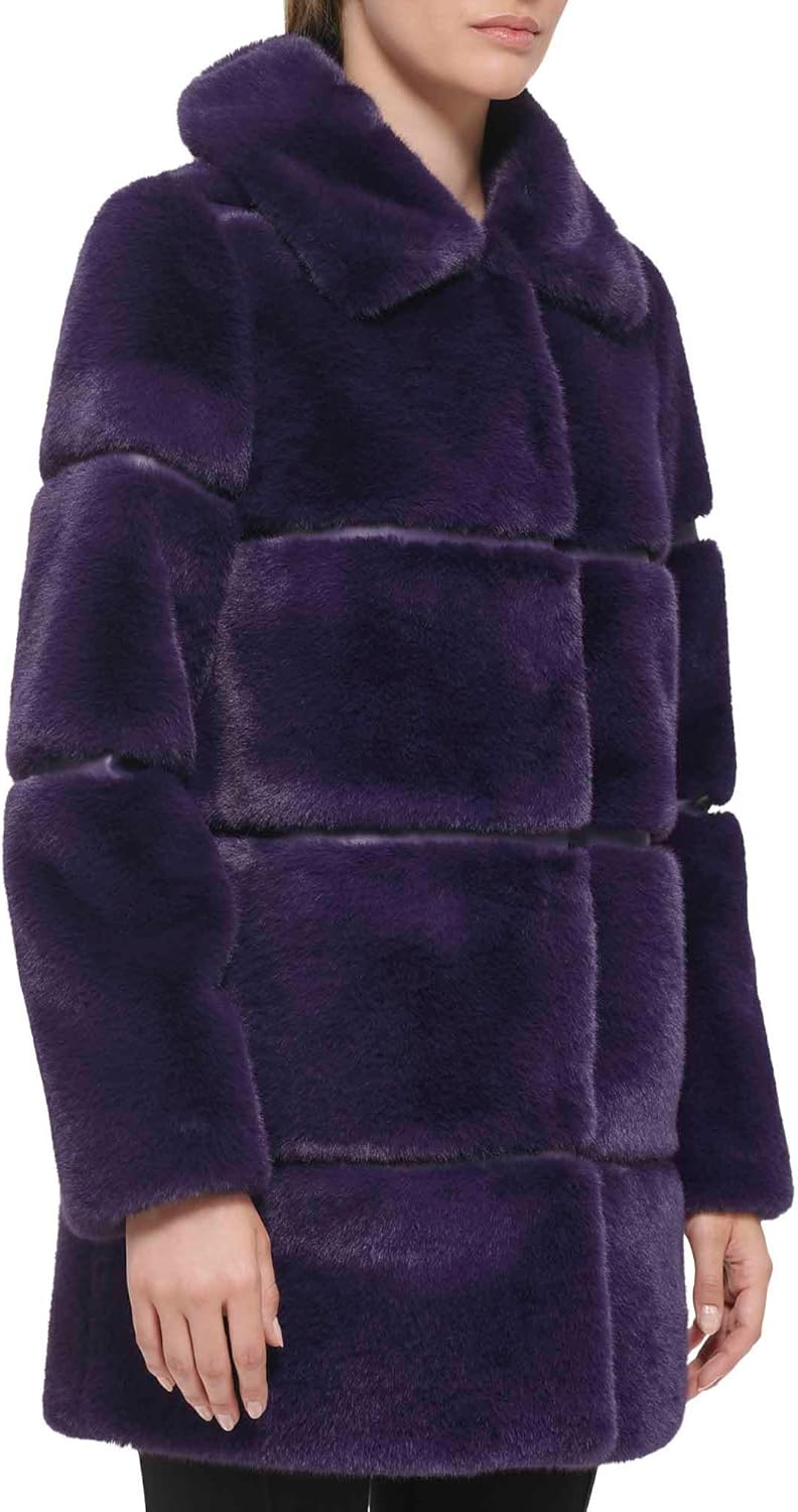 KARL LAGERFELD womens Karl Lagerfeld Paris Women's Faux Fur Jacket - Image 3