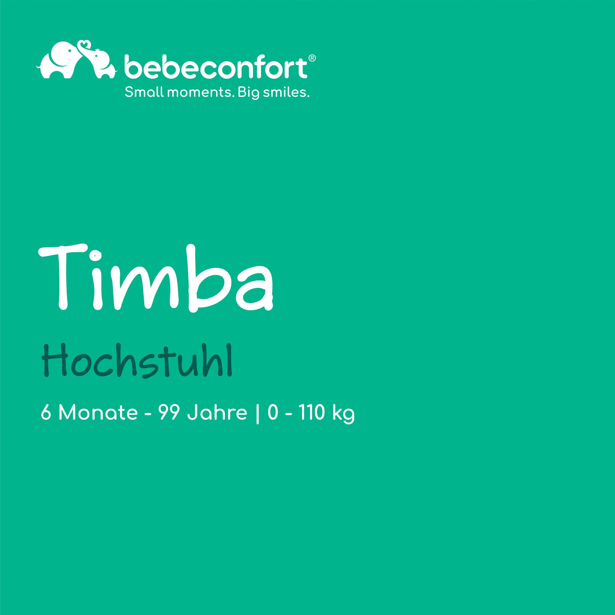 Bebeconfort Timba Kinderhochstuhl Mitwachsend, 6 Monate - 99 Jahre, bis 110 kg, Hochstuhl Baby, Abnehmbares Tablett, Verstellbarer Sitz & Fußstütze, 3-Punkt-Sicherheitsgurt, für Timba Baby, Naturholz