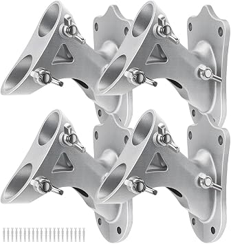 Flag Pole Holder for Outside House, Outdoor Flag Holder, Metal Flag Pole Bracket, Aluminum Alloy Flag Mount, Heavy Duty Flagpole Mounting Bracket, Dual Position Flag Holders