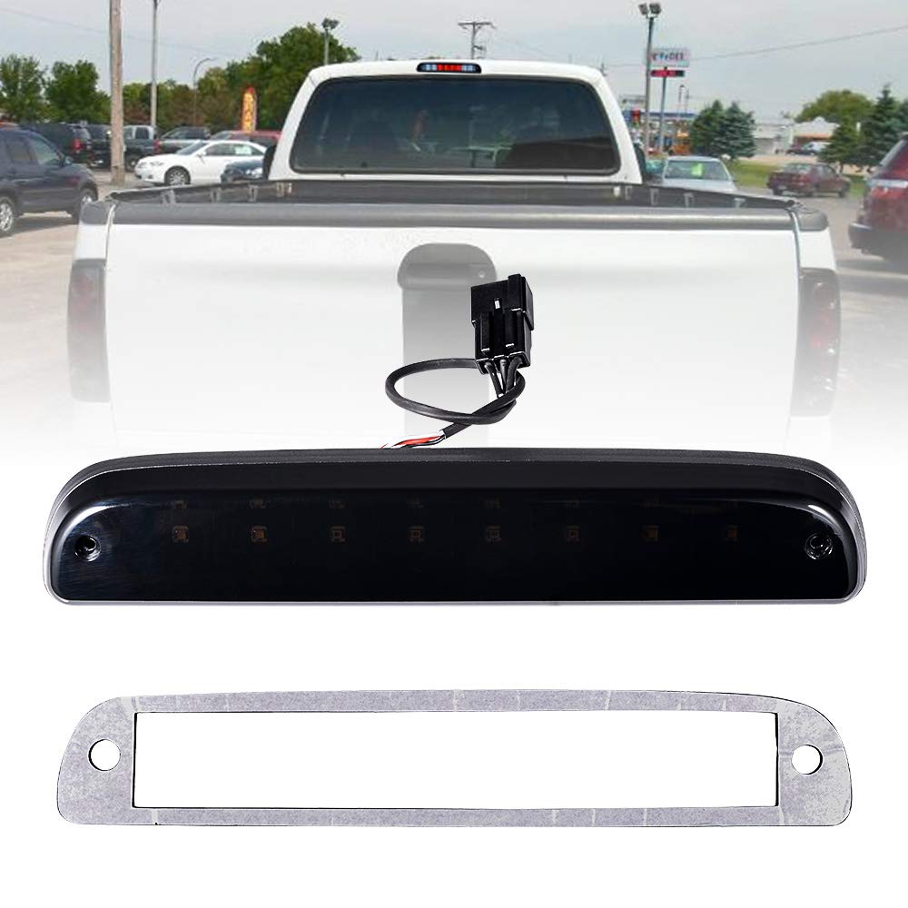 Smoke Lens Cargo Led Third Brake Light 3rd Brake Lamp Compatible with Ford F-250 F-350 F-450 F550 1999-2016