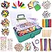 Produktbild LINAYE DIY Bastelbox für Kinder 3500+Pcs Bastelset in Faltbare Aufbewahrungsbox Gehören Bastelpapier Pfeifenreiniger Pompons Basteln für Kinder Geschenk für Geburtstag,Weihnachten,Kindertag(Grün)