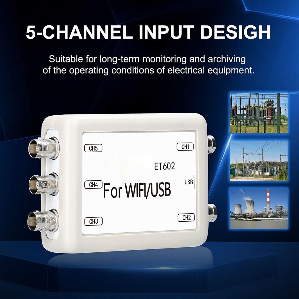 Oscilloscope USB WiFi 5 Canaux Fil ET602 Oscilloscope USB WiFi(ET602)
