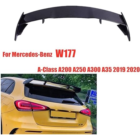 Hjhnb Abs Heckspoiler Rear Spoiler Fur Mercedes 5 Turiger Schragheck W177 A Klasse A160 A180 A200 A220 A250 Amg A35 4 Matic 2019 2020 Kofferraum Heckklappe Fensterflugel Lippe Hellschwarz Amazon De Auto Motorrad