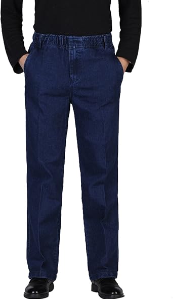 elastic waist jeans for men