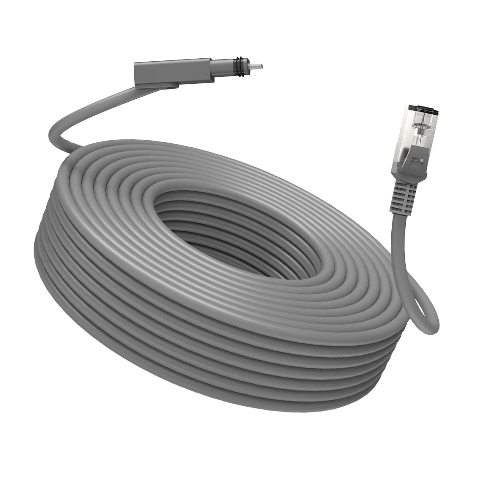 FTVOGUE Cavo Sostitutivo Satellitare Rettangolare, Prolunga a Attivazione Standard per Antenna Parabolica Internet Gen 2 V2, Installazione Semplice Connettività Stabile Trasmissione a 1200 Mbps (100