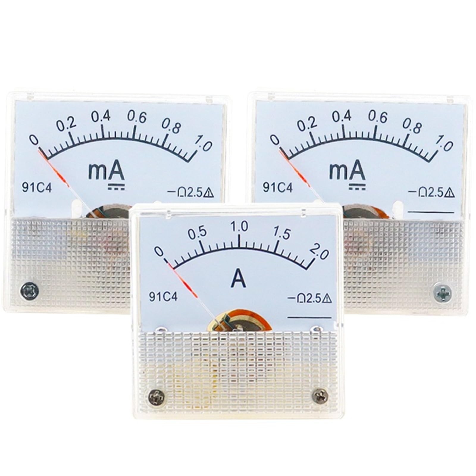 Ampèremètre DC analogique 91C4 pour suivi de batterie solaire et van aménagé