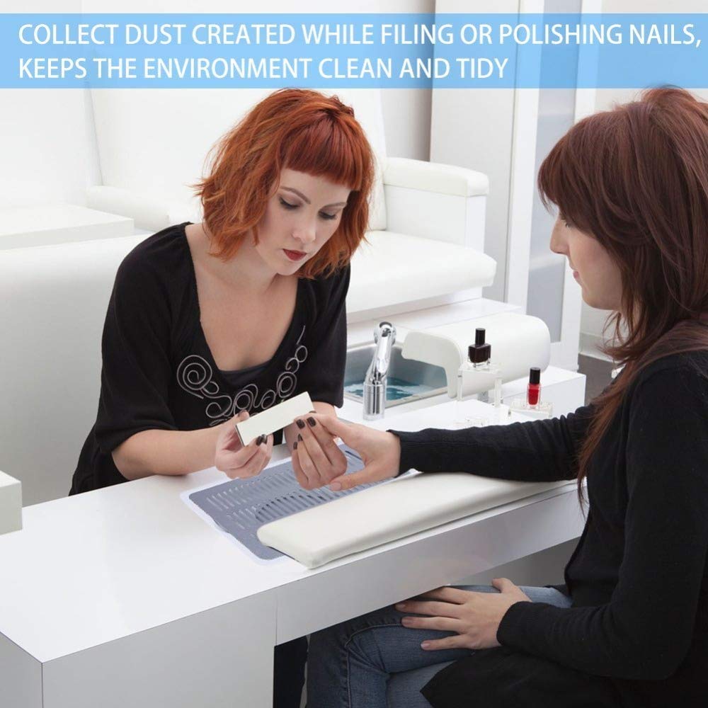 Odkurzacz do paznokci, wentylator ssący 4500 obr./min, do salonu zdobienia paznokci, wbudowany sprzęt biurkowy z 3 torbami do zbierania kurzu do manicure i pedicure