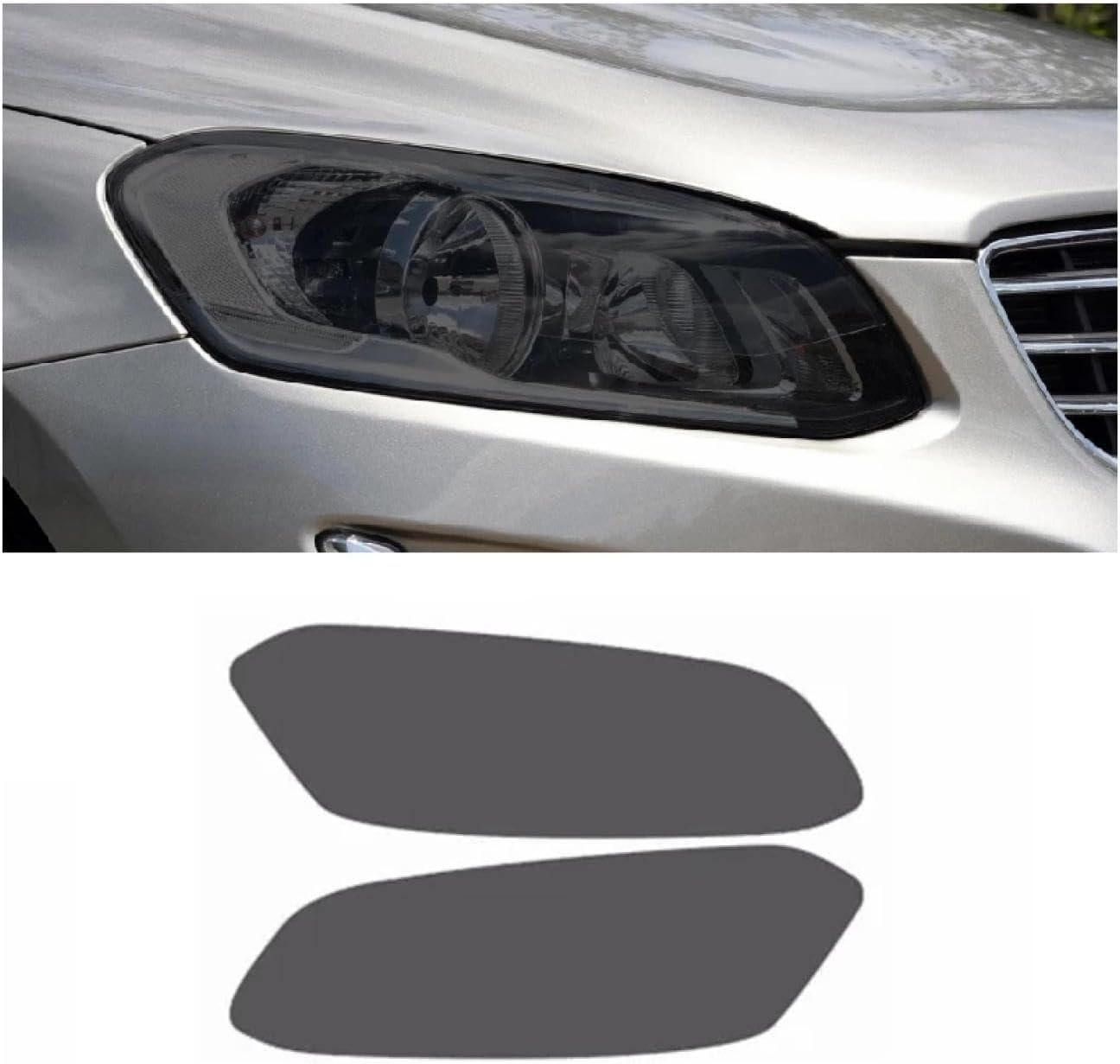 SamLng Car Front Light Film for XC60 2014 2015 2016 Light Controlled Car Front Headlamp Protection Film TPU Color Changing Car Headlight Film TPU Lamp Film Car Headlight Protective Film