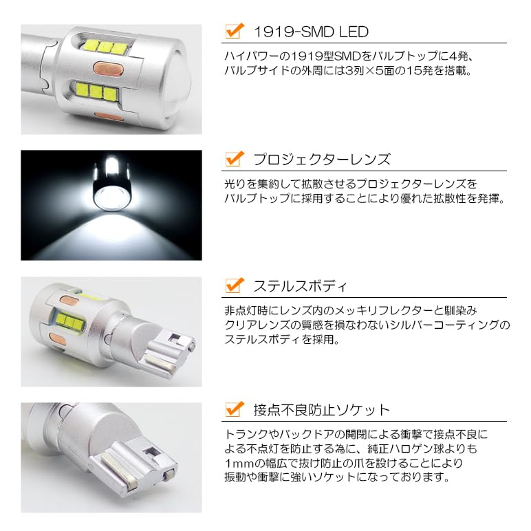 Amazon.co.jp: レガシィアウトバック BT系/BT5 バックランプ LED T16