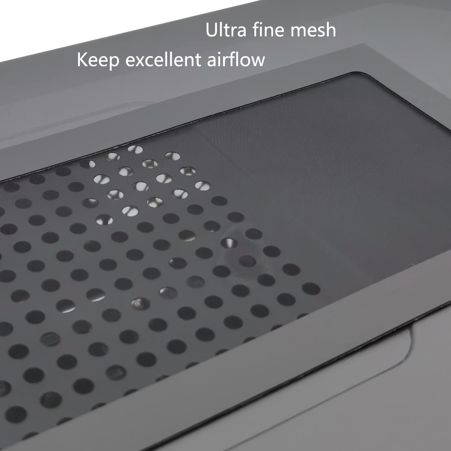 120 x 240 mm PC-Gehäuselüfter, magnetisch, Nylon-Netz, Staubfiltersieb | Staubdichte Schutzhülle mit Magnet, ultrafeines Nylon-Netz, verbesserte glatte Luftzirkulation, Schwarz, 2 Stück