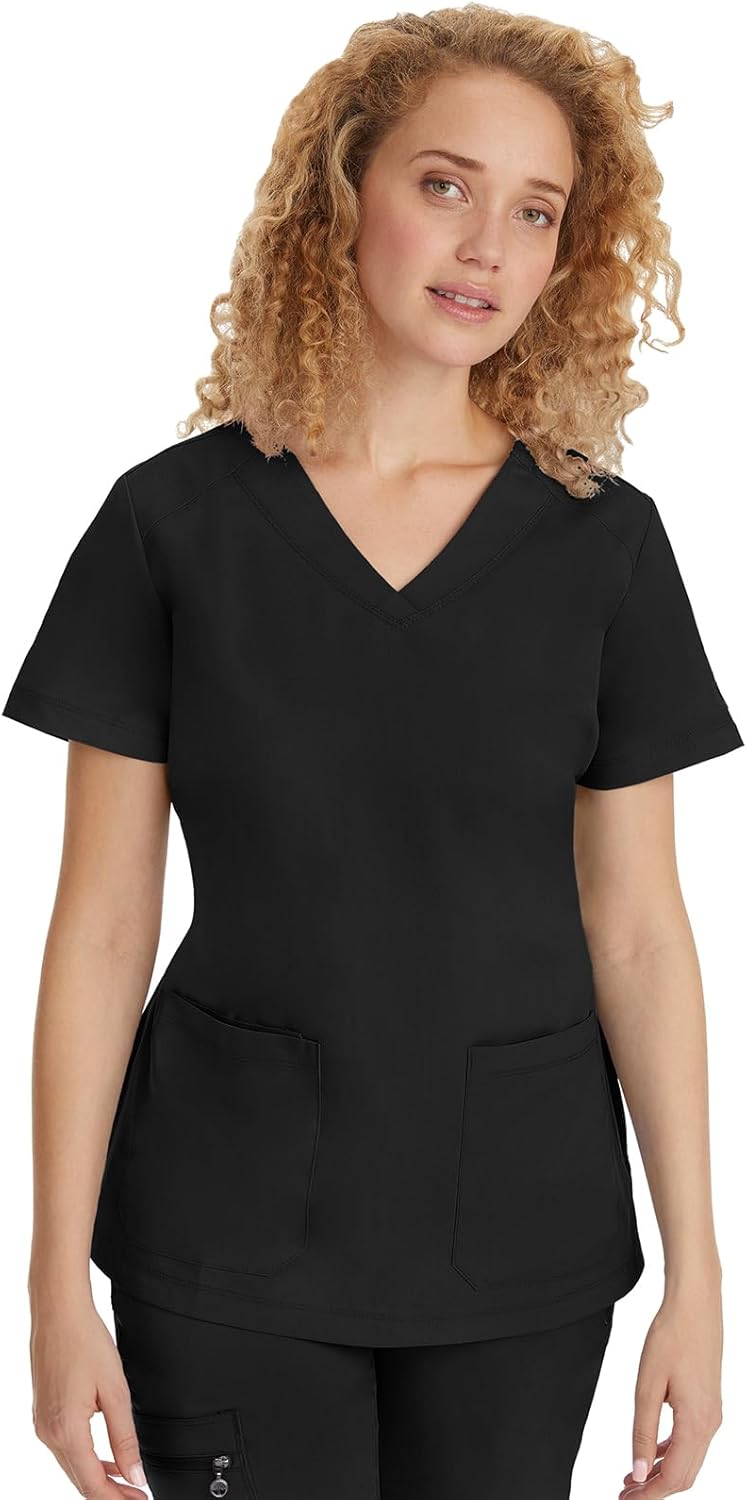 Healing Hands Scrubs for Women Jill Scrub Top V-Neck Modern Fit with 2 Patch Pockets and 2-Way Stretch Fabric 2320 - Image 3