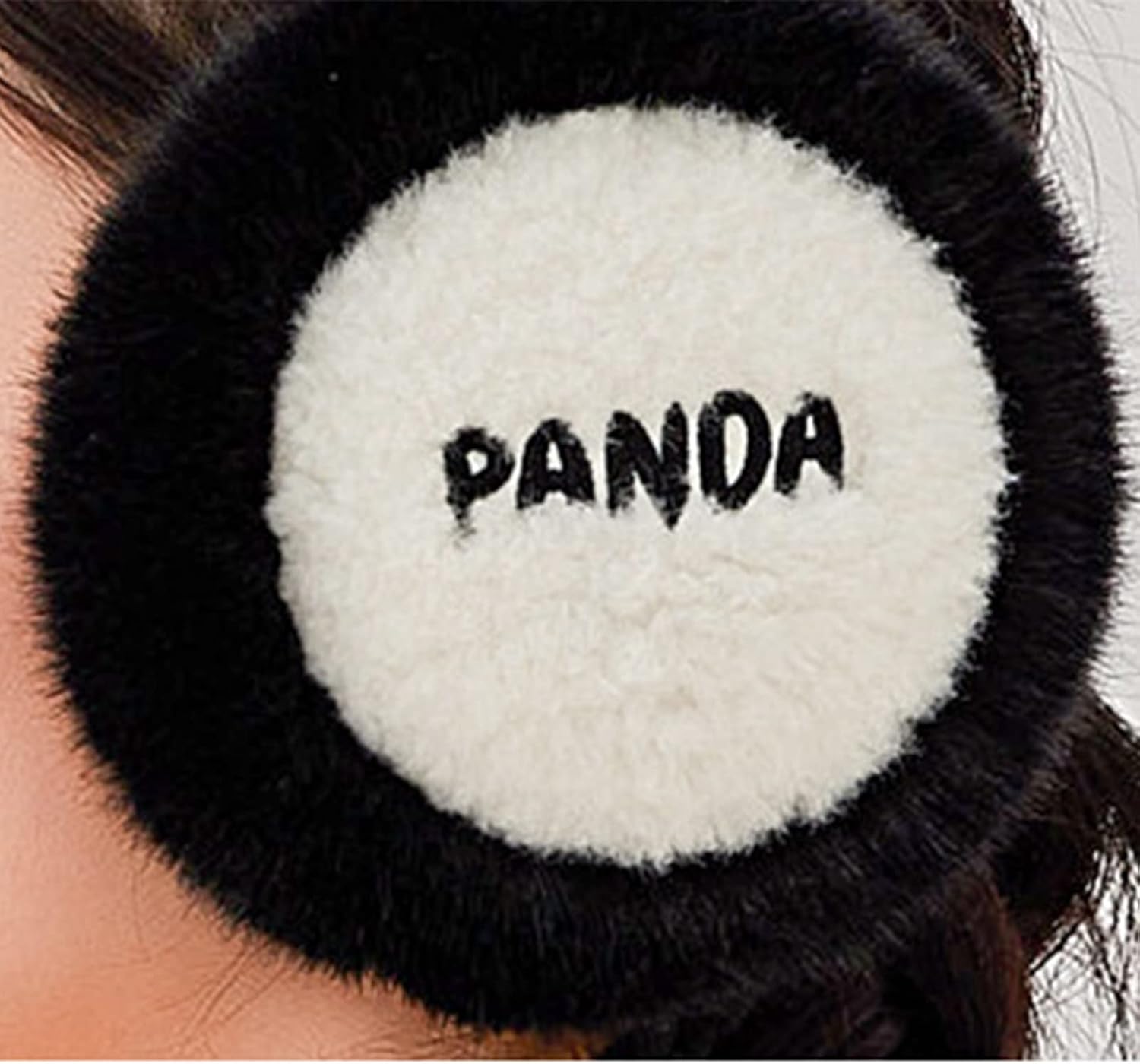 Womens Winter Ear Muffs Faux Fur Foldable Warmers Covers Adjustable Cable Knit Furry Fleece Earmuffs for Cold Weather