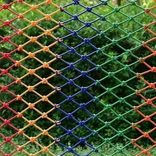 GEIRONV 1m Outdoor Protective Net, Children's Climbing Net Garden Decoration Net Nylon Rope Net Balcony Decor Safety Net Protection Rope Net (Color : Rope Thickness 6mm, Size : 8 cm mesh)