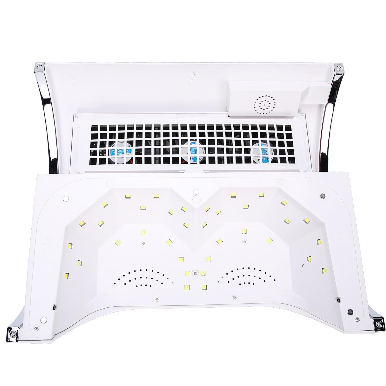 Macchina elettrica 3 in 1, 25000 giri/min, 54 W e 28 LED per pulire, aspirare e asciugare le unghie, per manicure e pedicure, per salone di bellezza e casa bianco