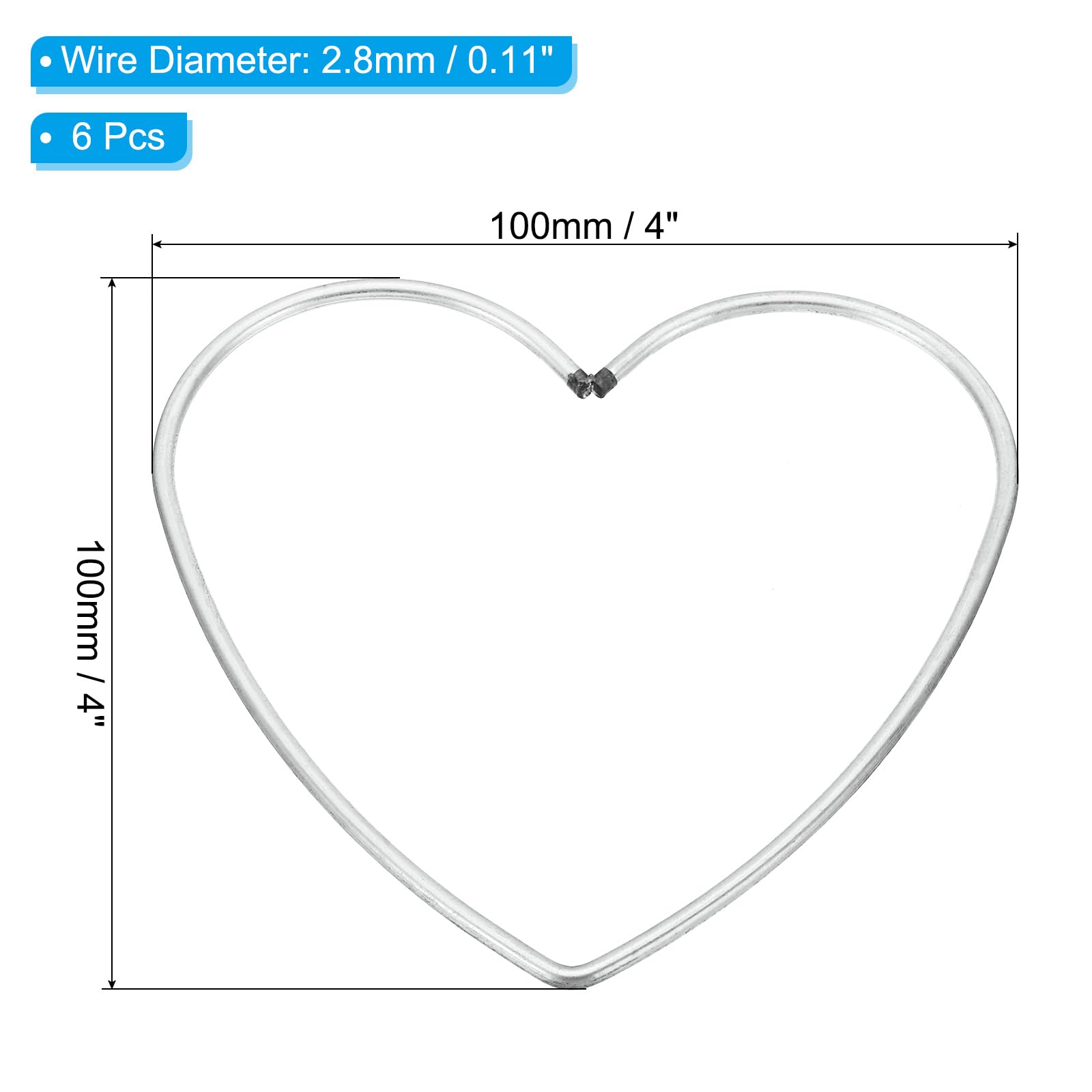 Offerte Patikil 12 Ring Acchiappasogni, 6pz Cuore In Metallo