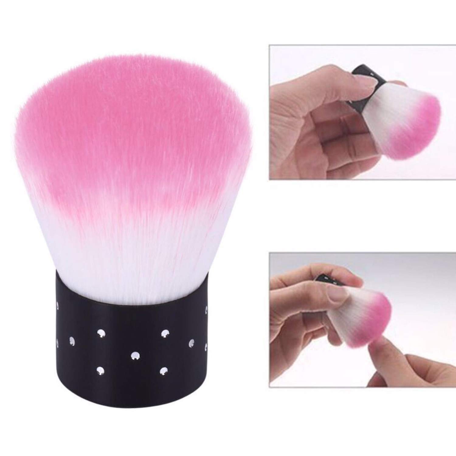 Duoleleen 3 Pcs Nail Brush Colorful Convenient Nail Art Dust Cleaner for UV Gel Nail Dust Cleaning Remover Tools - Image 2