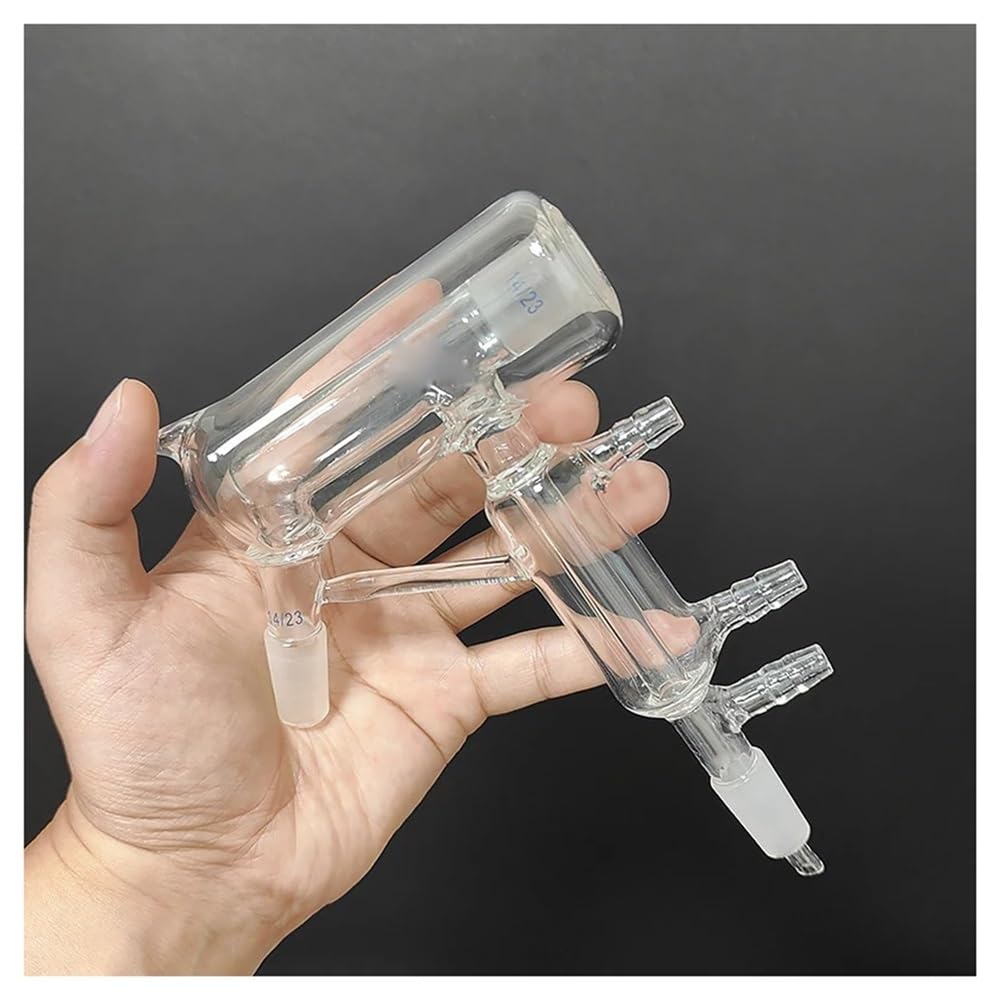 Vetreria da laboratorio Tubo di distillazione in vetro borosilicato con giunto interstrato sottovuoto 14/23