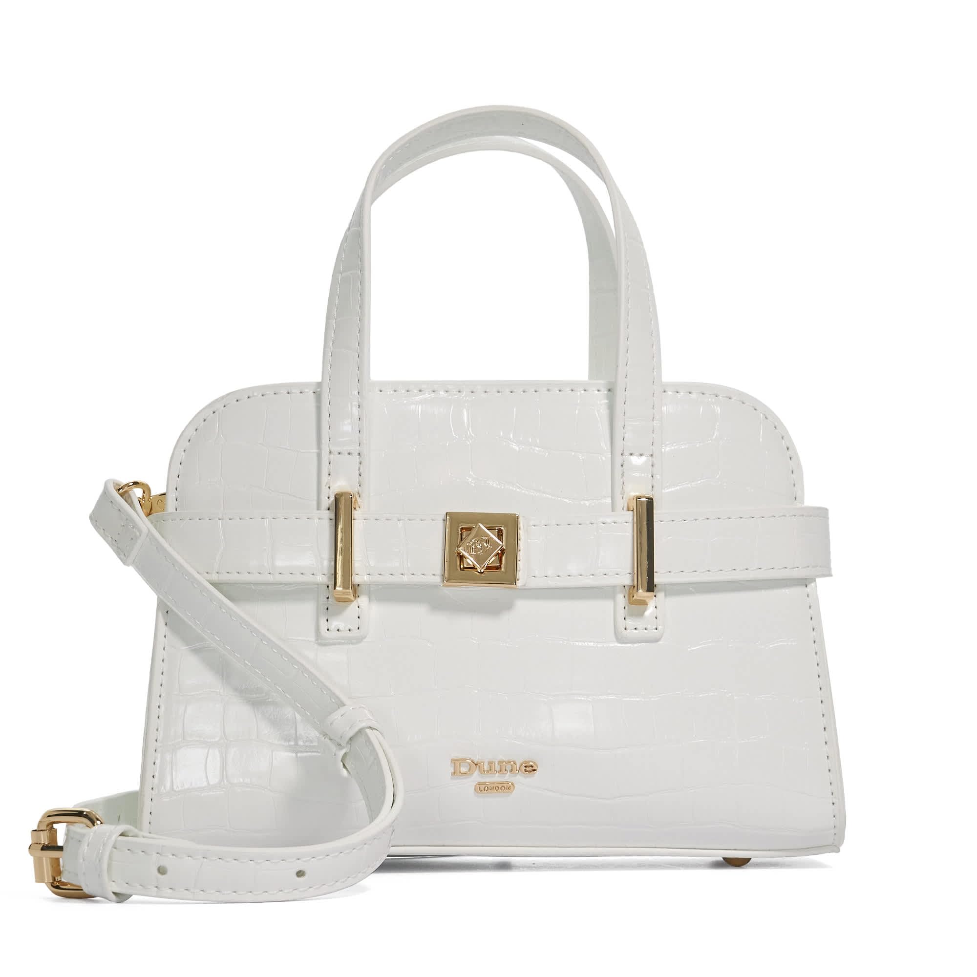 Dune London Women's White 'Delineate' Shoulder Bag In