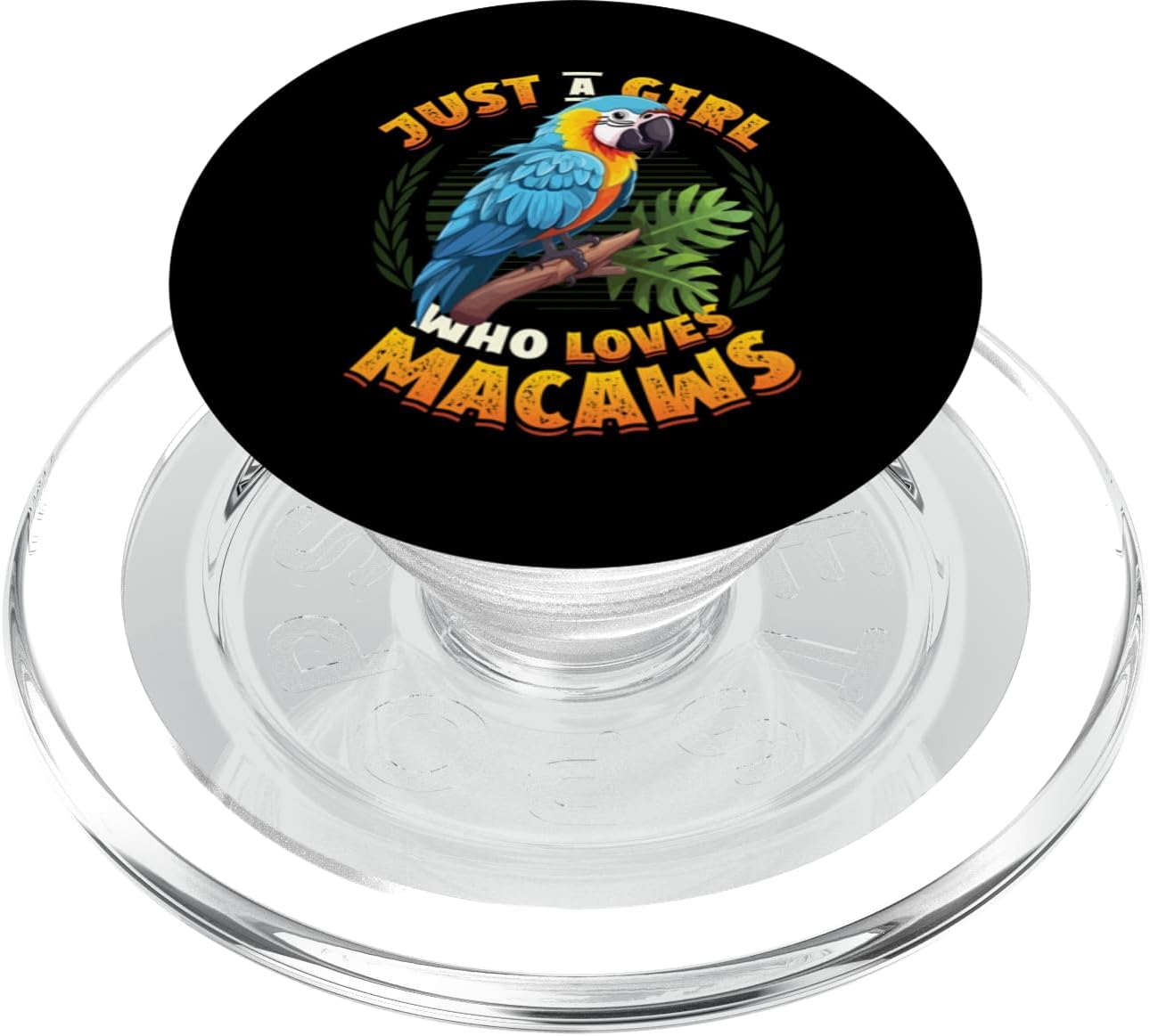 Just A Girl Who Loves Macaws Girls Macaw PopSockets PopWallet for MagSafe