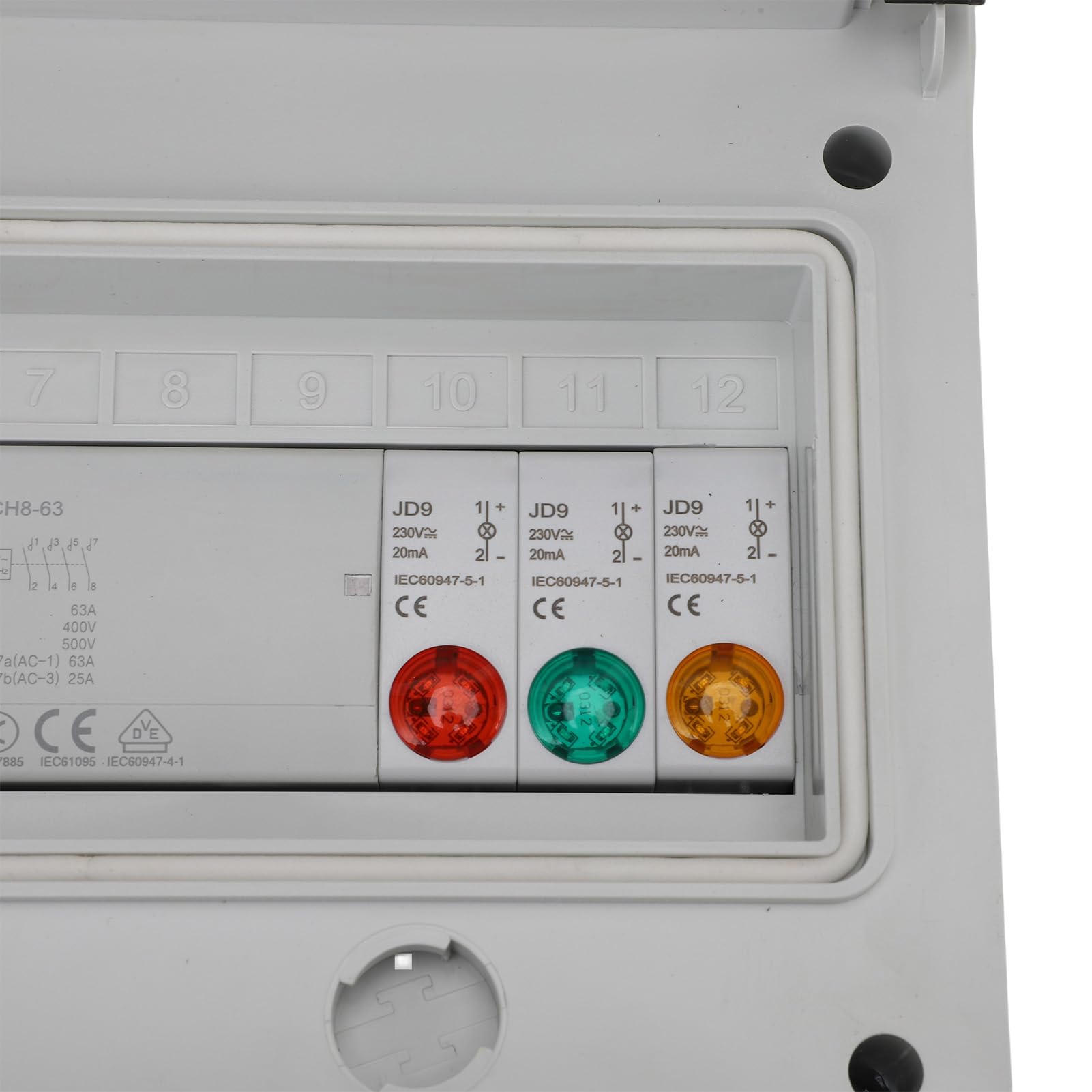 Caja de Interruptor Horario Digital con 16 Acciones Programables para Uso en Exteriores Interruptor Temporizador de Ahorro de Energía para Alumbrado Público y de Riego
