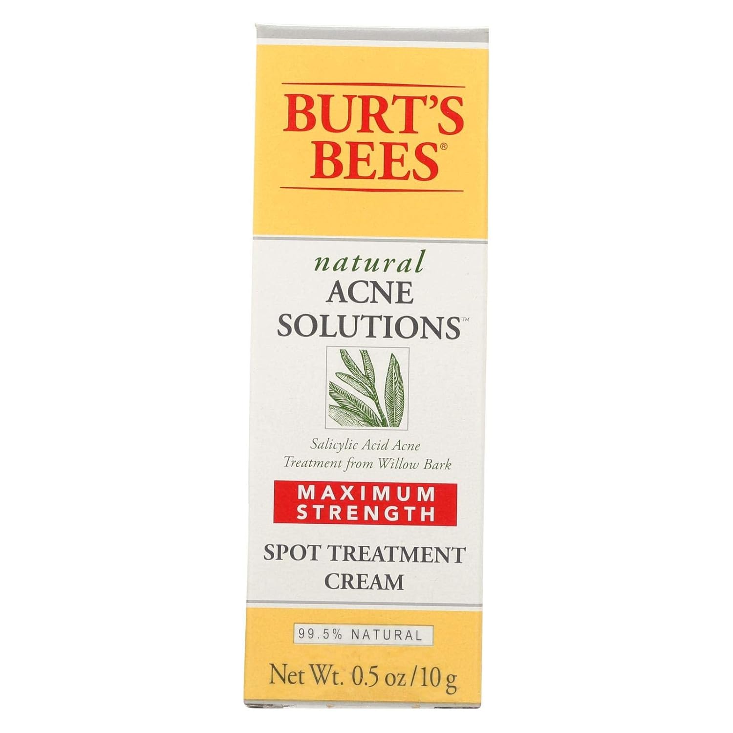 Burts Acne Spot Crm Max Size .5 Oz Burts Bee Acne Max Sport