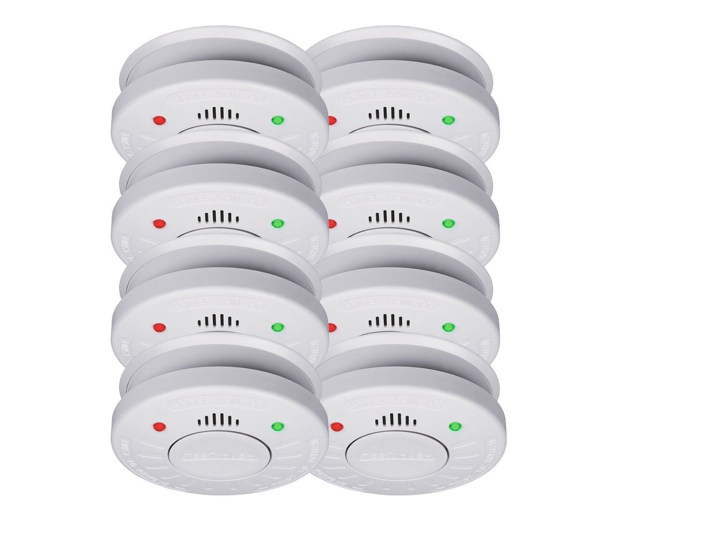 8er-Set SMARTWARES Rauchmelder mit 10 Jahres Batterie - VDs Zertifiziert + Stummschaltfunktion