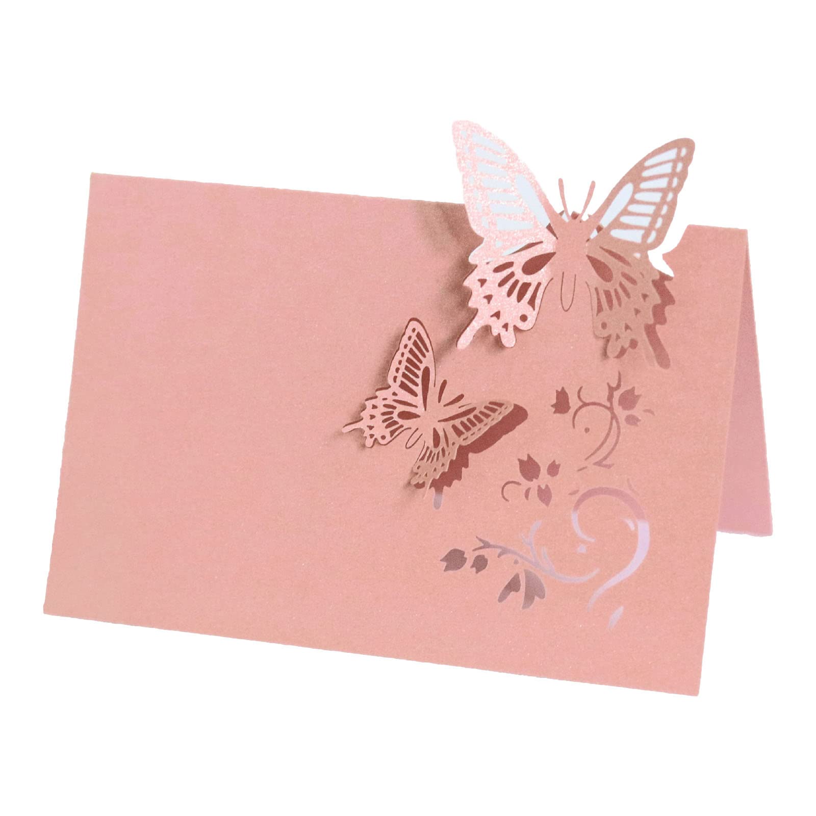 Oxxggkao Out Name Place Card 100Pcs Wedding Name Card for Banquets Dinner Parties Hollow Butterfly Cut Design Place Cards
