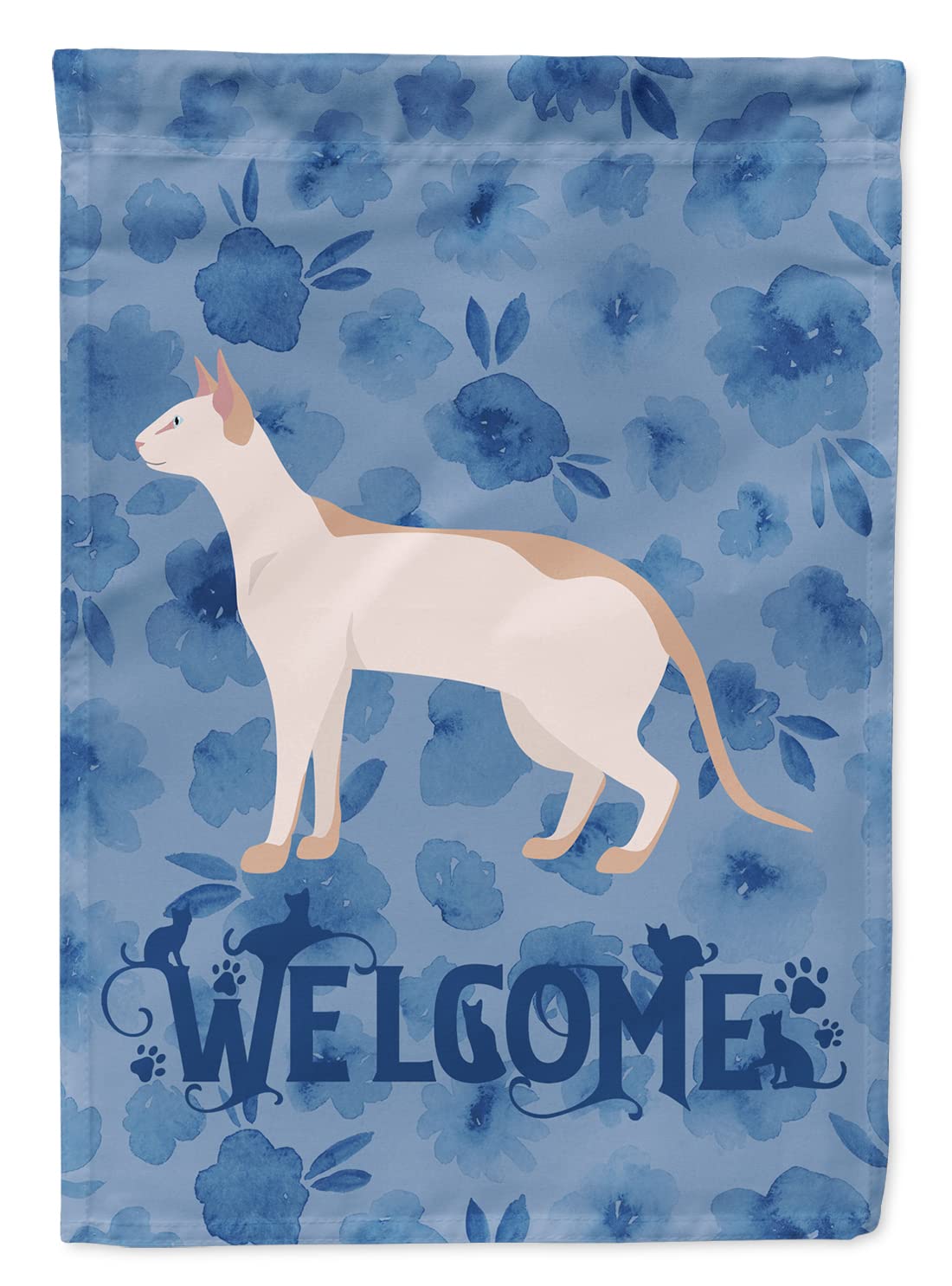 Drapeau de bienvenue chat Colorpoint Shorthair grand format