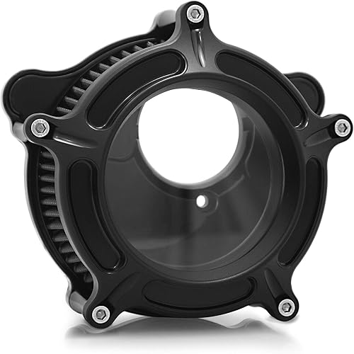 Miniatura 7 de TOPRAMETAL Entradas de filtro de aire cromado transparente para Harley Fltru Road Glide Ultra Flhr Road King Flhx Street Glide 2008-2016