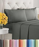 Vista 91 de Juego de sábanas de 4 piezas de tamaño matrimonial, sábanas extrasuaves, transpirables y refrescantes, sábanas duraderas de lujo para mujeres