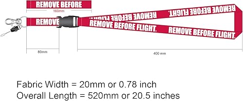 Miniatura 9 de Rotary13B1 Quitar antes del vuelo - Cordón rojo - Paquete de 5