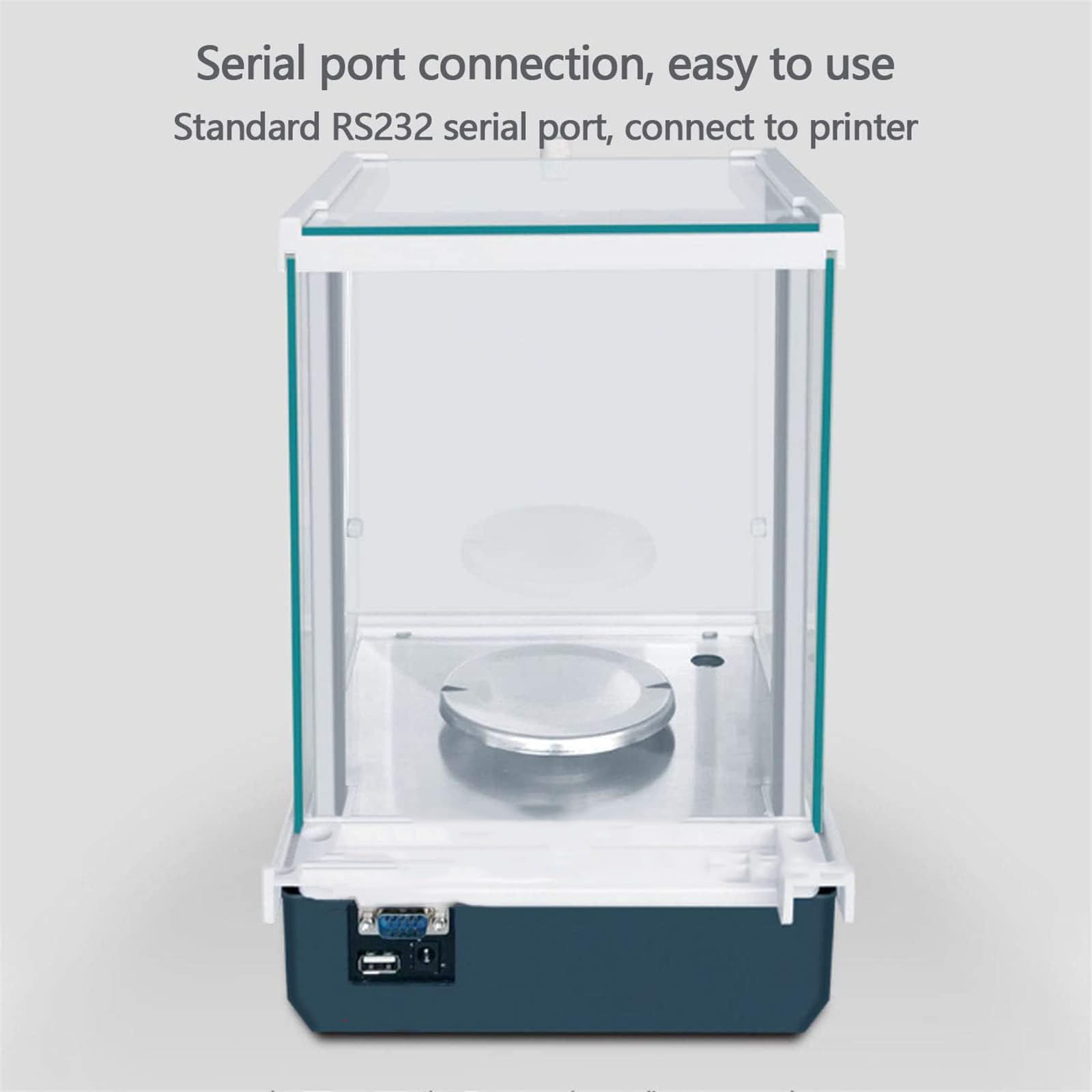 Báscula de Laboratorio Digital de Alta precisión de 0,0001 g, balanza analítica electrónica, con Protector contra el Viento de 3 Puertas, Plato de pesaje de Ace，220g/0.0001g