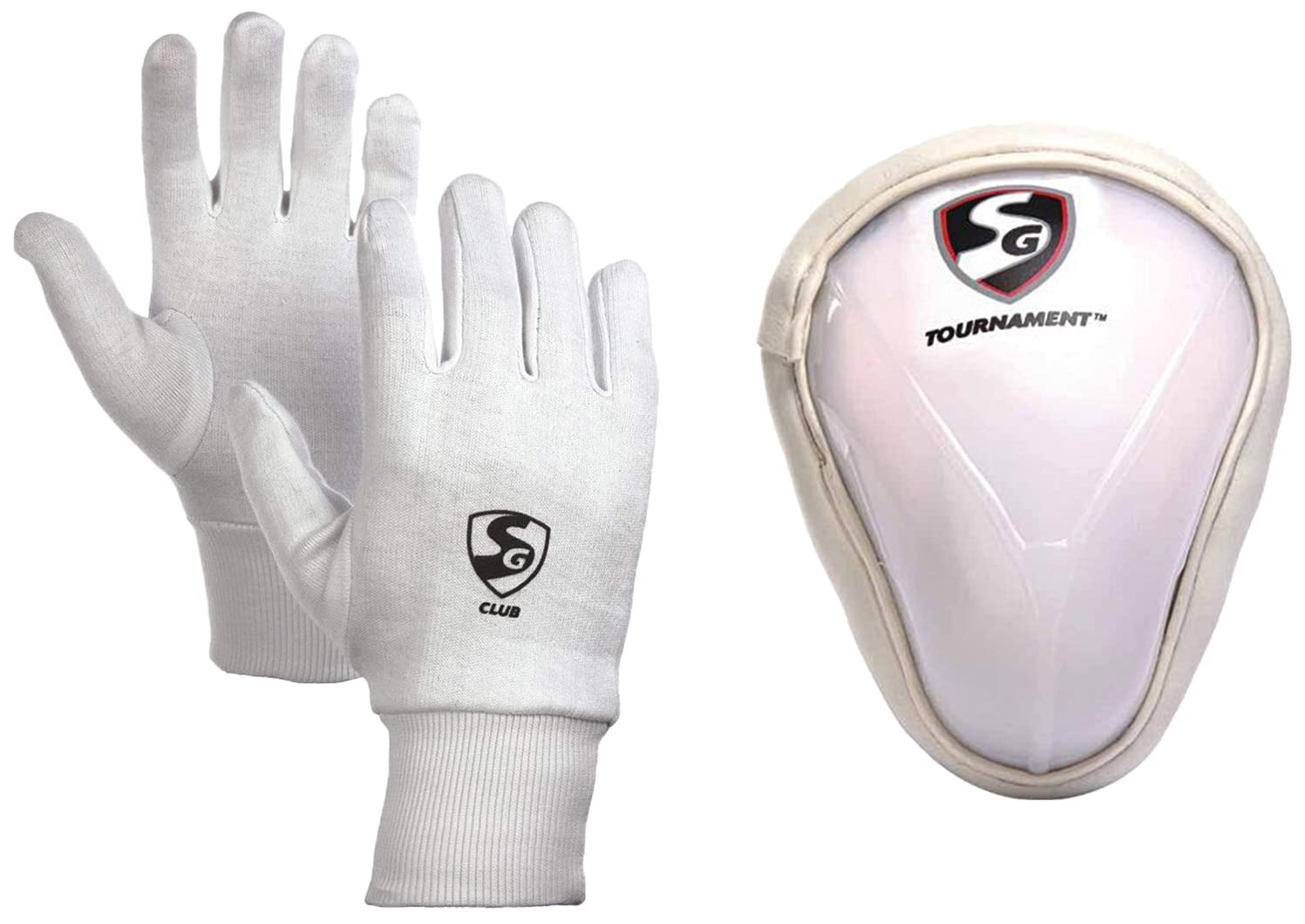 SG Cotton Club Inner Gloves, Adult (Color May Vary) Tournament Abdominal Pads, Adult, Cricket, Large-picture-18