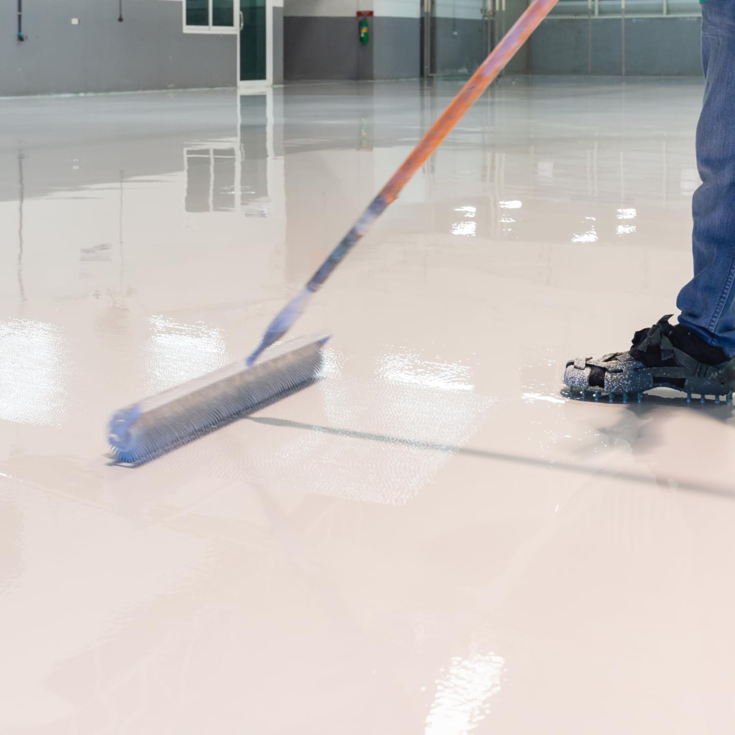 2K Epoxidharz Bodenbeschichtung Bodenfarbe Bodenlack MATT für Garage, Keller & Gewerbe – strapazierfähig, chemikalienbeständig & lösungsmittelfrei - Anthrazitgrau 5KG