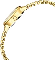 Vista 3 de Diaofendi Petite Easy Reader - Reloj analógico para mujer con banda de expansión de acero inoxidable, resistente al agua