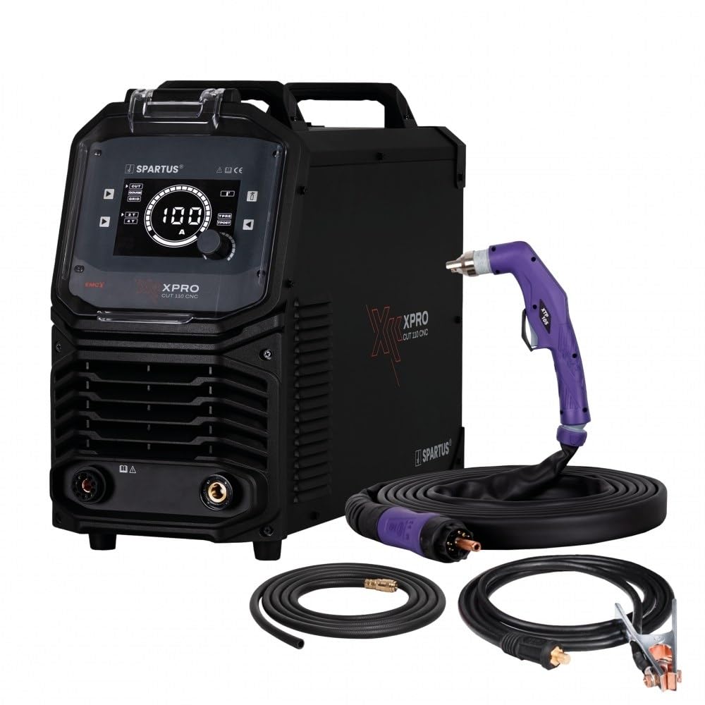 Plasmaschneider 400V Inverter Spartus XPro CUT 110CNC Pilotzündung 100A ohne HF, CNC Plasma Cutter max. 55mm Schnittstärke, Industrie Plasmaschneidegerät - Bestschweissen.de