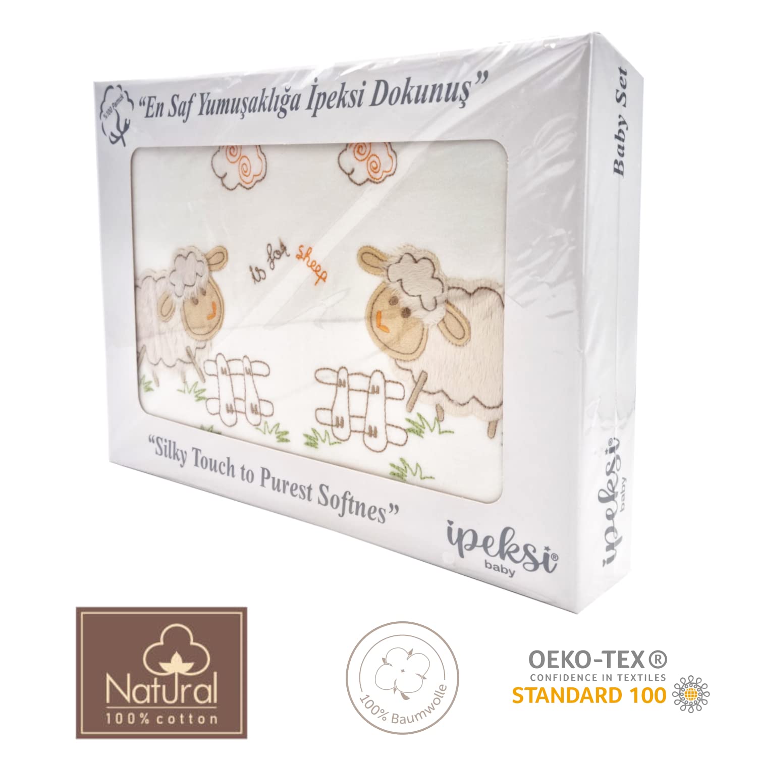 Huanger Ipeksi Baby Neugeborenen Baby Set 100% natürliche Baumwolle Erstausstattung Erstlingsausstattung Ausstattung Unisex Kleidung Geschenkset Babyausstattung mit 10 Teilig für Babys 0-4 Monate