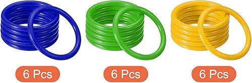 Miniatura 3 de PATIKIL Juego de anillos de lanzamiento de anillos de carnaval de plástico para cabina de juego de recuerdo de fiesta al aire libre