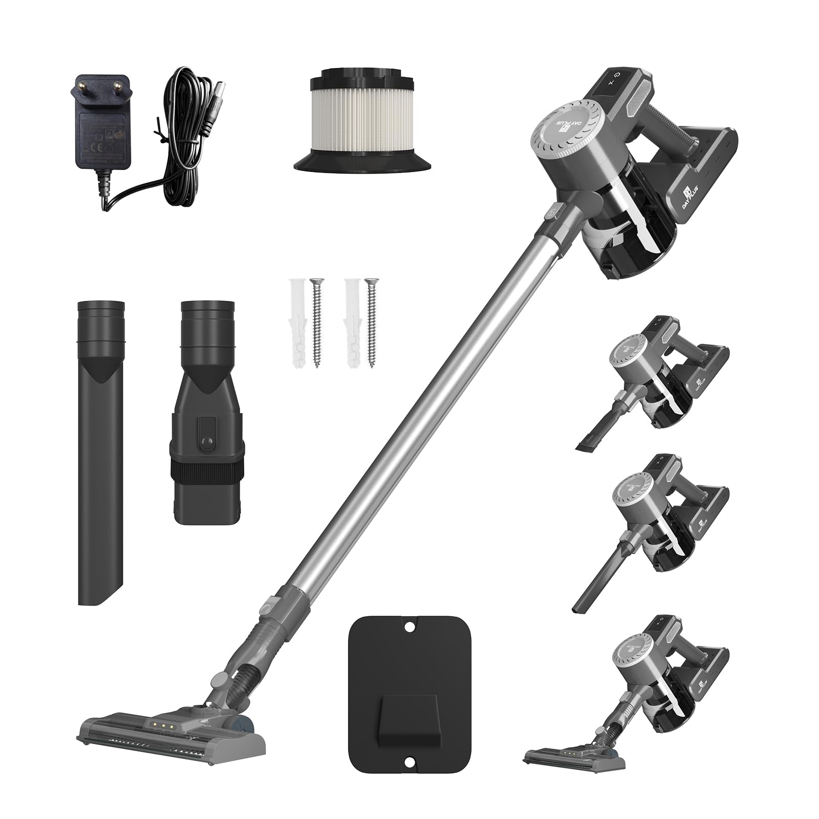 FeidakCordless Vacuum Cleaner, 16Kpa 180W Stick Vacuum with 2 Filters, Up to 40 Mins Runtime, Vacuum Cleaners for Hardwood Floor Carpet Pet Hair