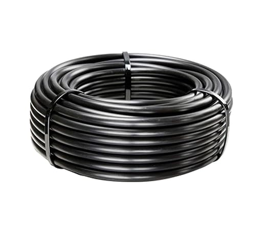 Pinolex Drip Irrigation 16 mm Diameter Main Supply Line Pipe Roll Black Watering Hose Blank Distribution Gardening Purpose Plants Tree Tube Home Farming Accessories Pipes (100 Meters) approx 328 feet