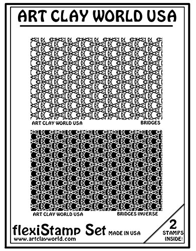 Flexistamps Texture Sheet Set Bridges Set (Including Bridges and Bridges Inverse)- 2 Pc.