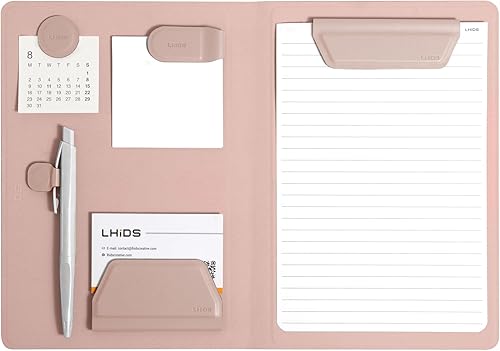 LHIDS Creative - Portafolio magnético A5, compatible con zurdos y diestros, planificador de negocios, accesorios magnéticos, organizador de