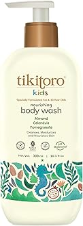 Kids Nourishing Body Wash | Pediatrician Approved | Vegan | Cleanses, Moisturizes & Nourishes Skin | Almond, Calendula, Pomegranate Extract | No Parabens & Sulphates, Age 4+ years (300ml)