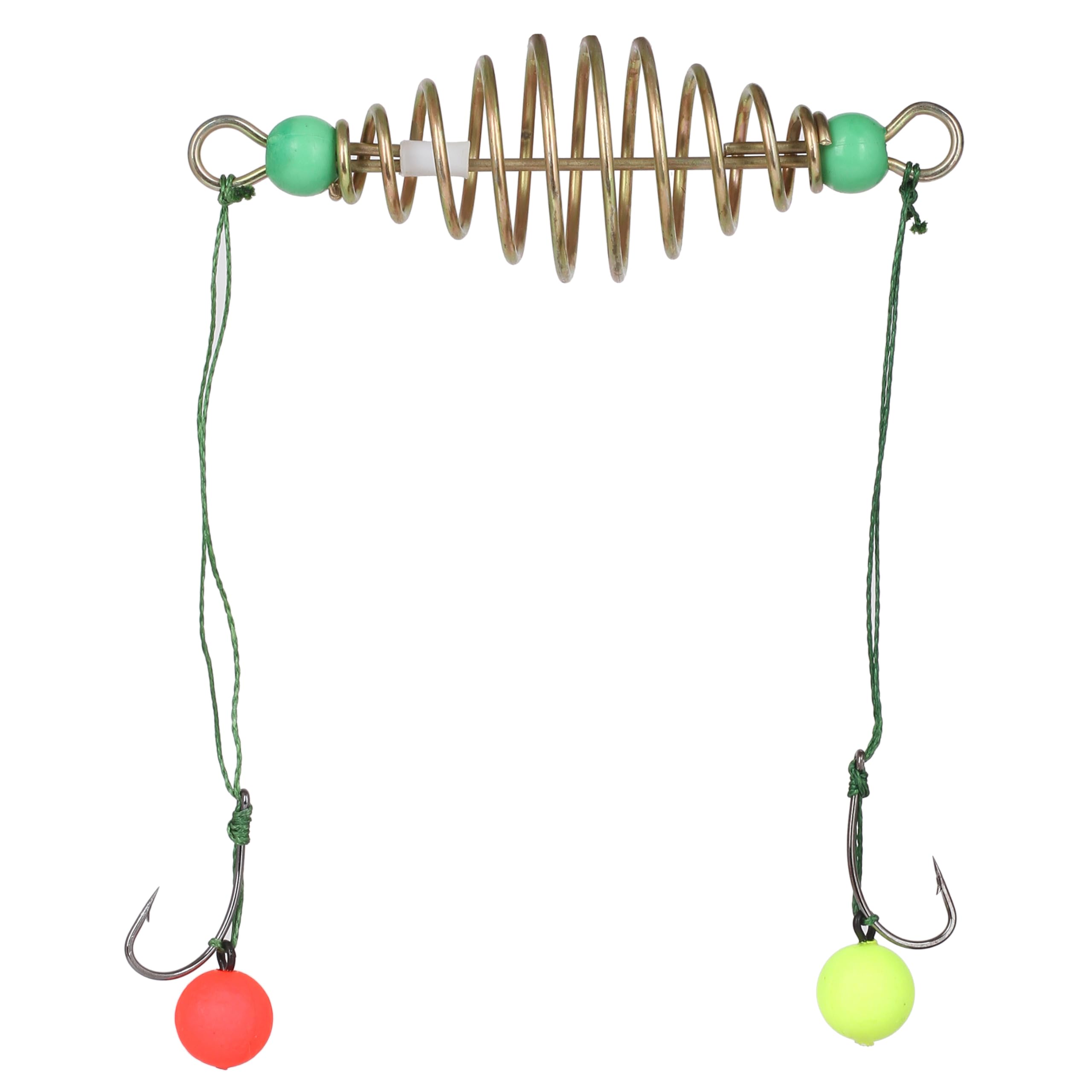 AUF Magic Crap Double popup rig with Coil Feeder & Starcks carp Hook for carp Fishing (2) 1