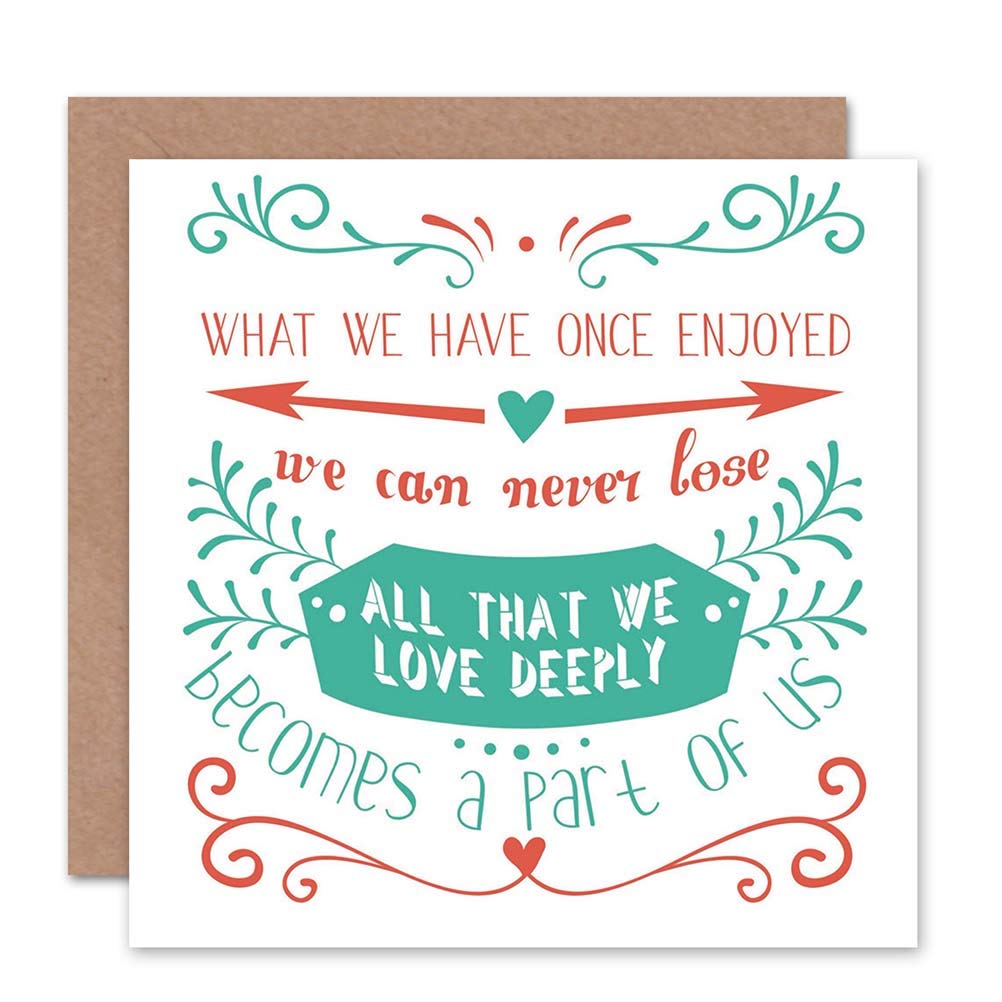 Wee Blue Coo CARD GREETING ROMANCE VALENTINE NEVER LOSE LOVE