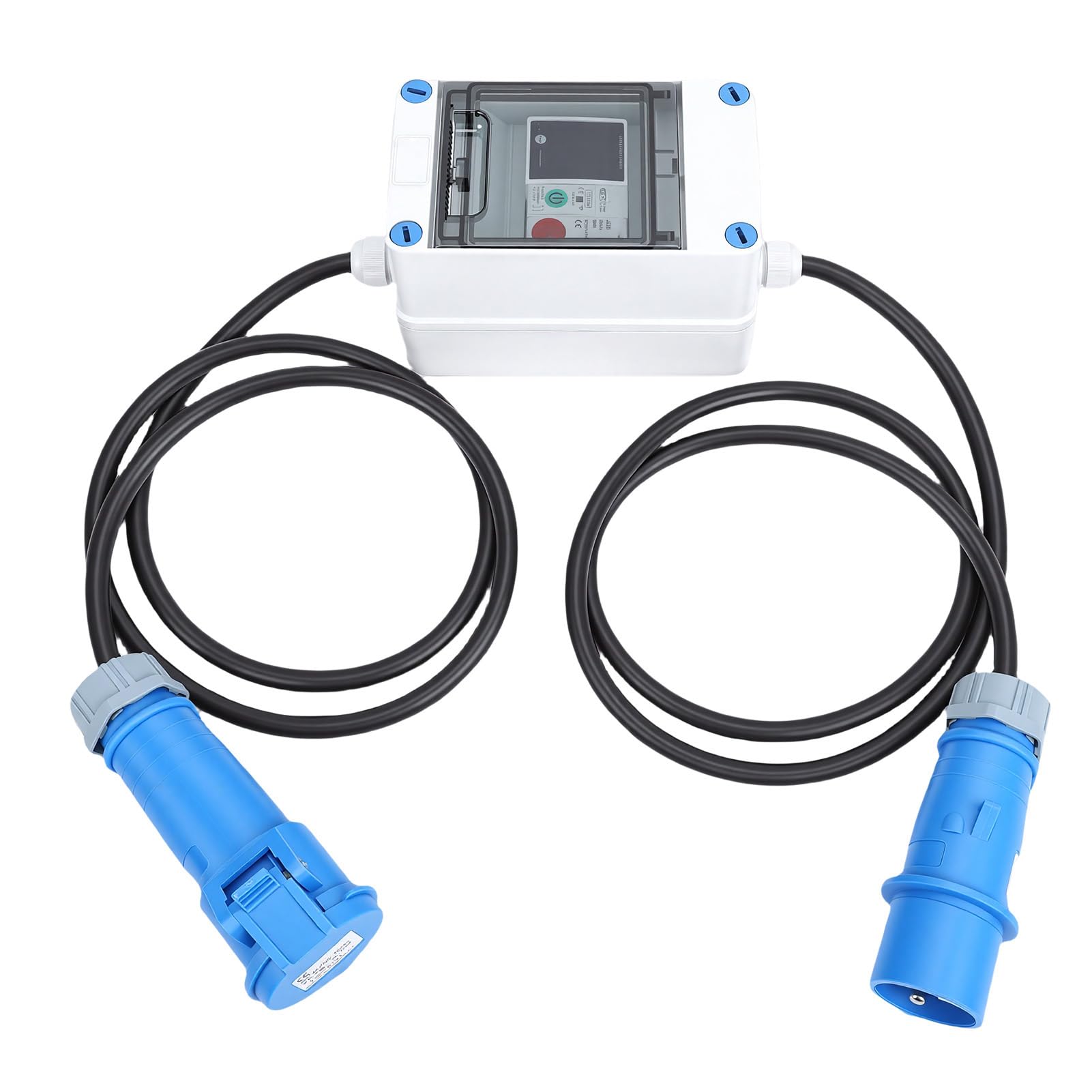 Eujgoov Medidor de Electricidad Digital, Medidor KWH Portátil con Memoria de Apagado y Control de Aplicación, para Uso Doméstico Al Aire Libre de RV